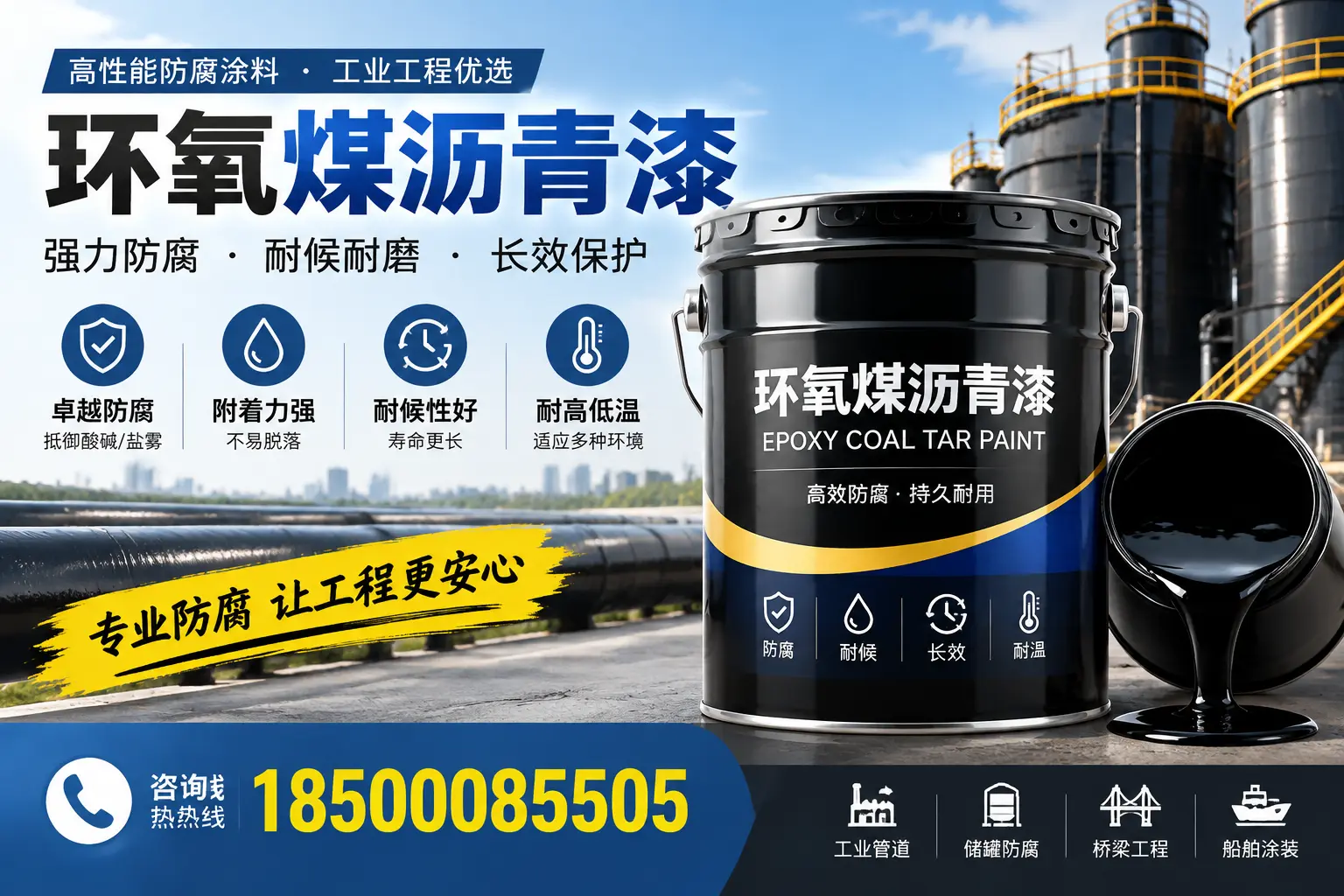 环氧煤沥青漆的施工方法与注意事项，确保在晋城顺利完成